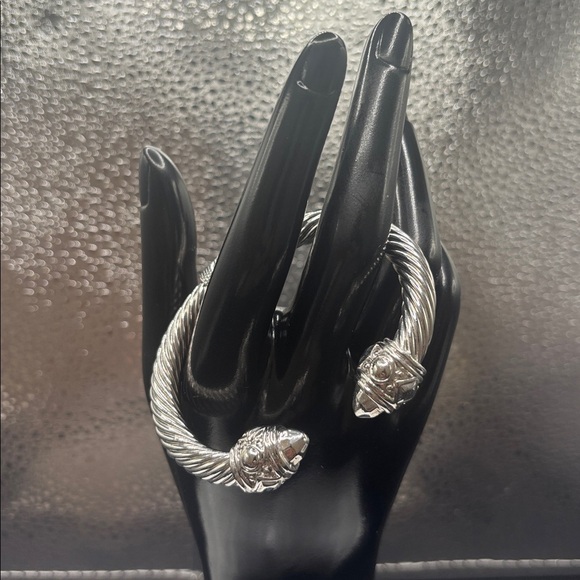Silver Twisted Cable Bracelet